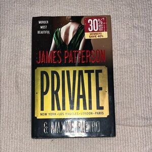 James Patterson 'Private' Hardcover Book